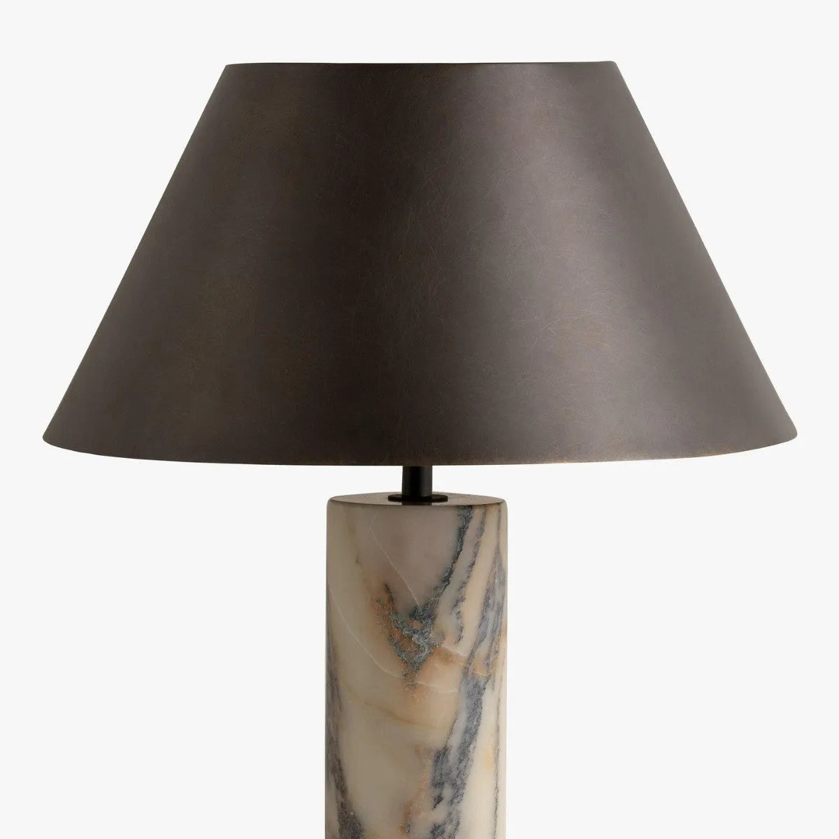 Black marble modern simplicity table lamp with power cord