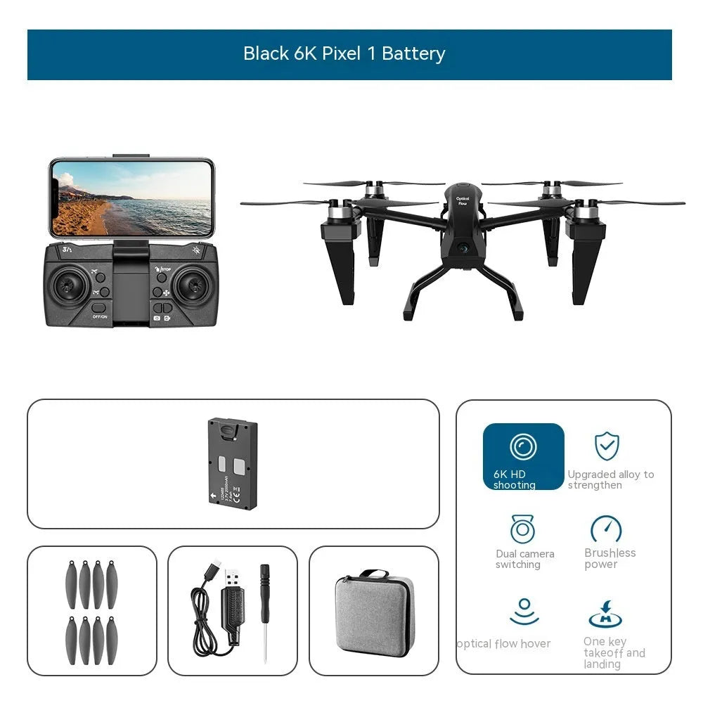 KS66 alloy UAV drone with remote control and accessories for outdoor aerial photography