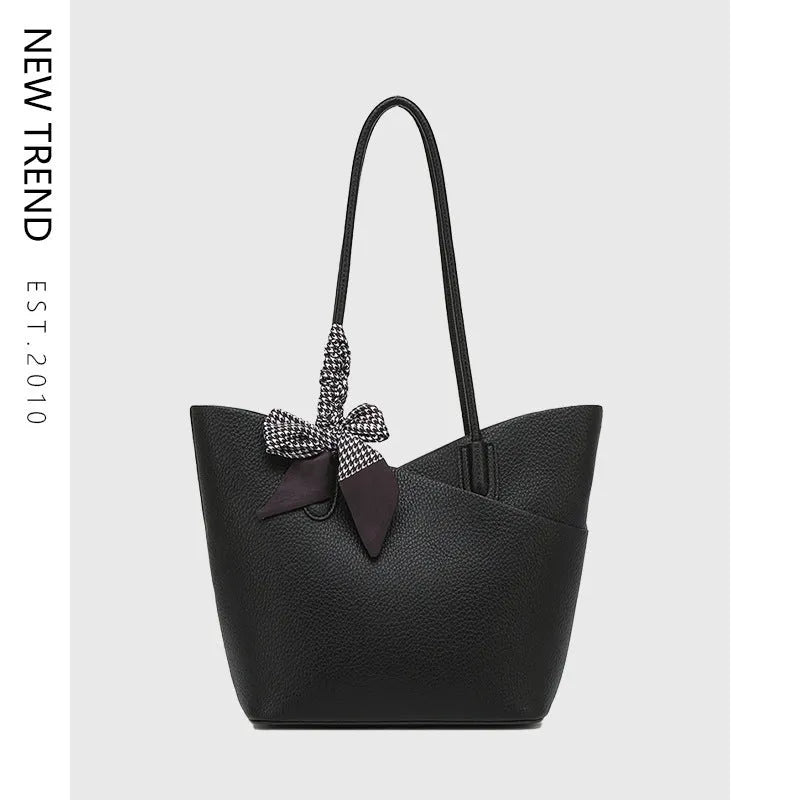 PU leather casual shoulder handbag in vertical square shape with sewing line detail in multiple colours