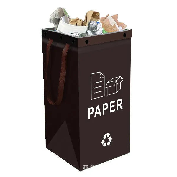 40L waterproof waste sorting bin in blue colour with clean bag style design