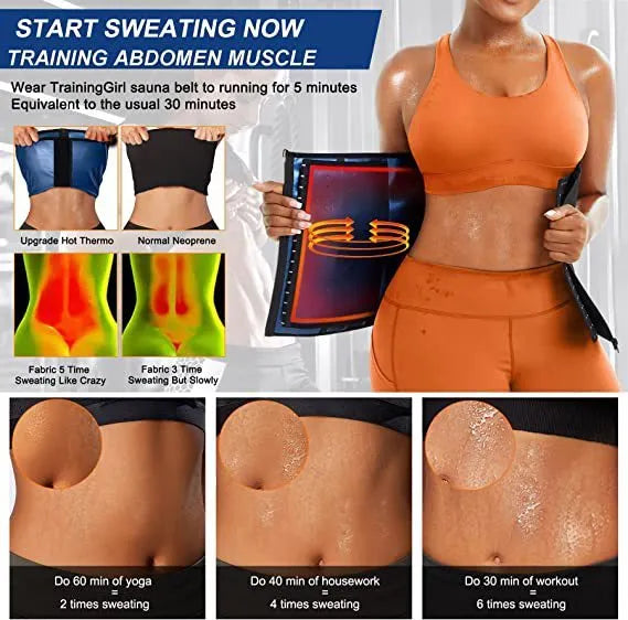 Neoprene composite fabric waist shaping belly belt with adjustable abdominal contraction in blue or silver colours