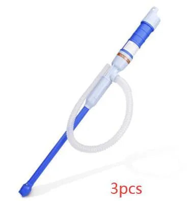 Manual siphon hand pump for fuel oil gasoline transfer in blue or red PP material