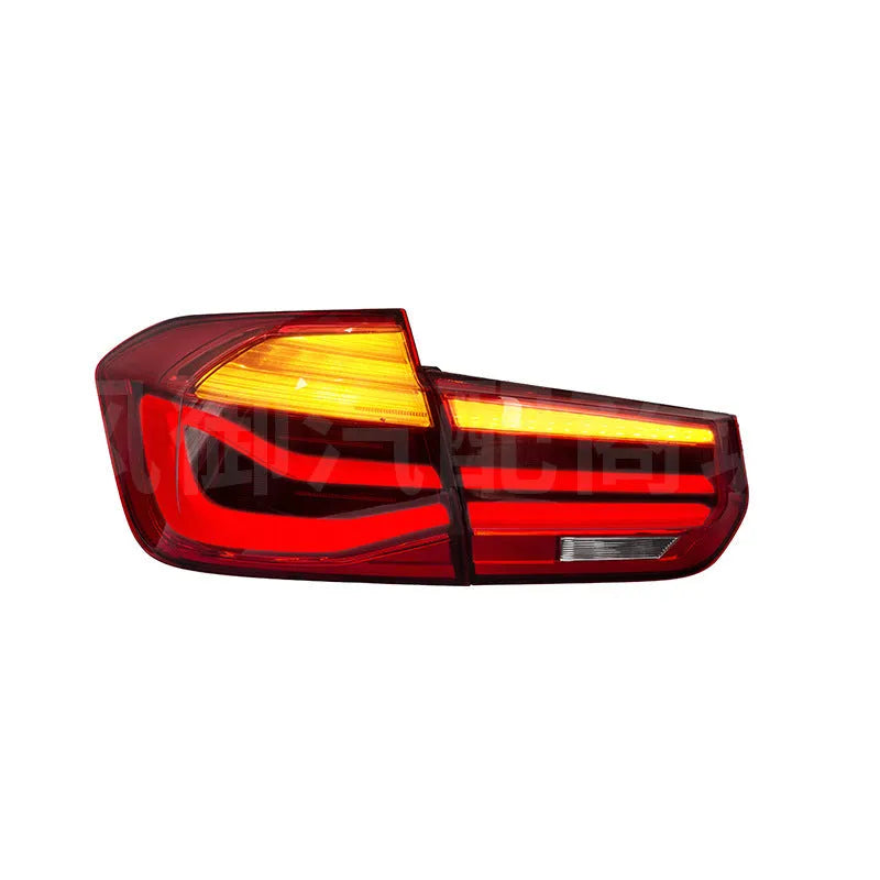 BMW 3 Series tail light assembly with streamer steering LED running lights in red ABS PC housing