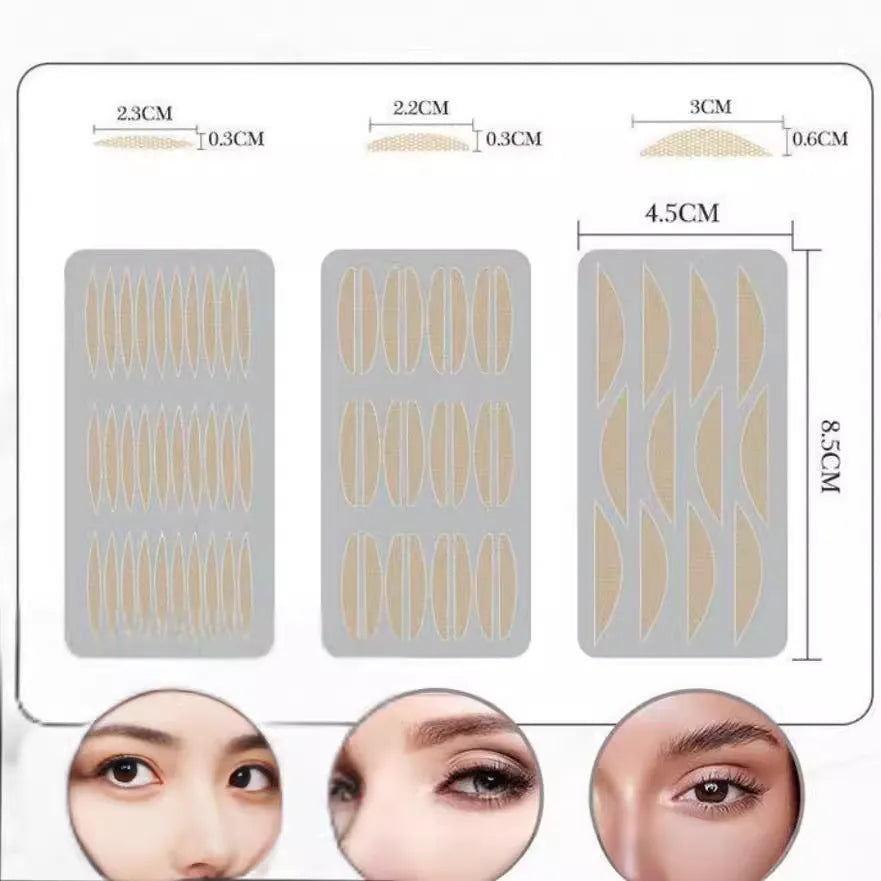 Box of no glue eyelid stickers in non-woven fabric for household use.