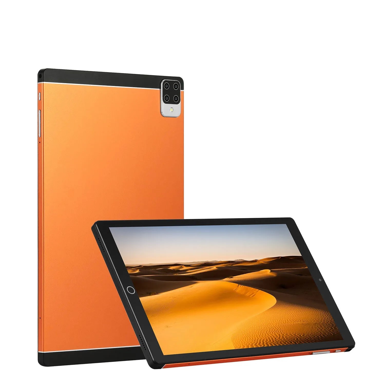 16-inch Android 15 tablet in black, blue, green, or orange, showing its 11.6-inch screen and slim 8.9mm profile.