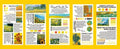 Paper stickers with landscape paintings, 60mm by 120mm, pack of 20 in various colours