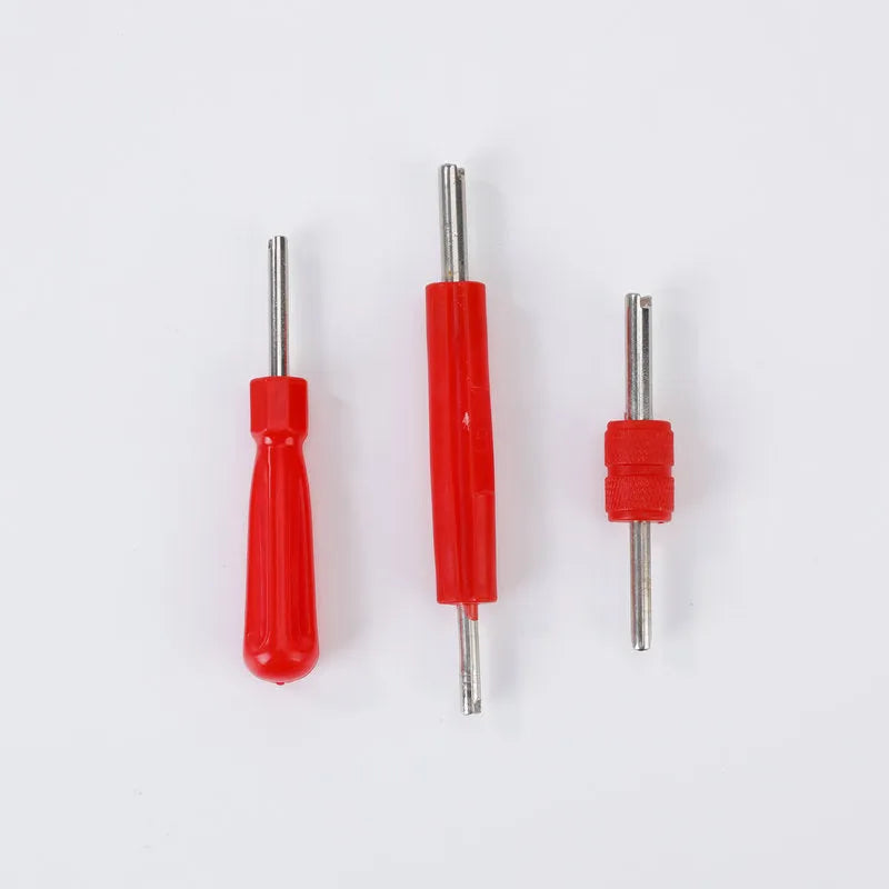 Aluminium alloy single-head twist valve wrench tool shown in one of three available colour styles.
