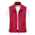 Men's slim fit hooded rabbit fur vest waistcoat in solid colour for casual outdoor wear