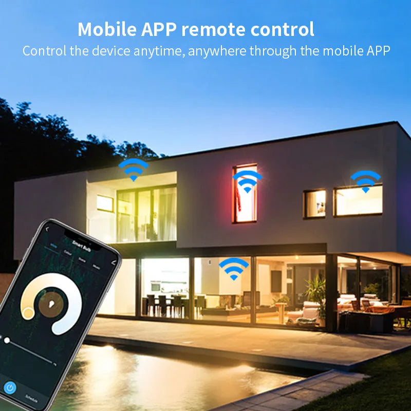 GU10 smart LED spotlight with WiFi connectivity and RGBCCT colour control