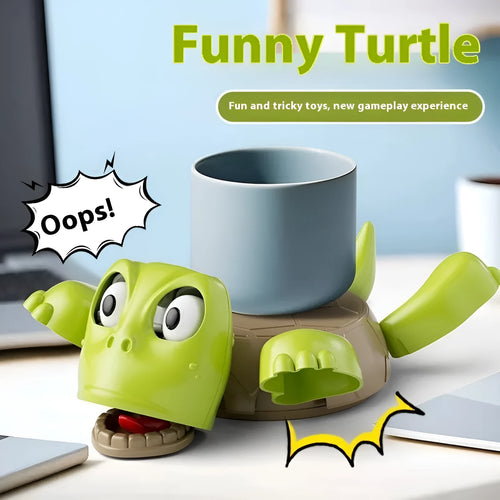ABS plastic turtle-shaped coaster in green, yellow, or wheat starch colour options.