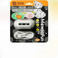 Adjustable pet luminous dog collar with hanging lamp ring in four colour and pattern options