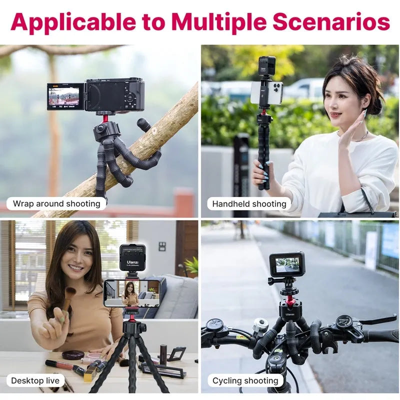 Multifunctional photography vlogging kit with a tripod in 2985 set colour for content creation.