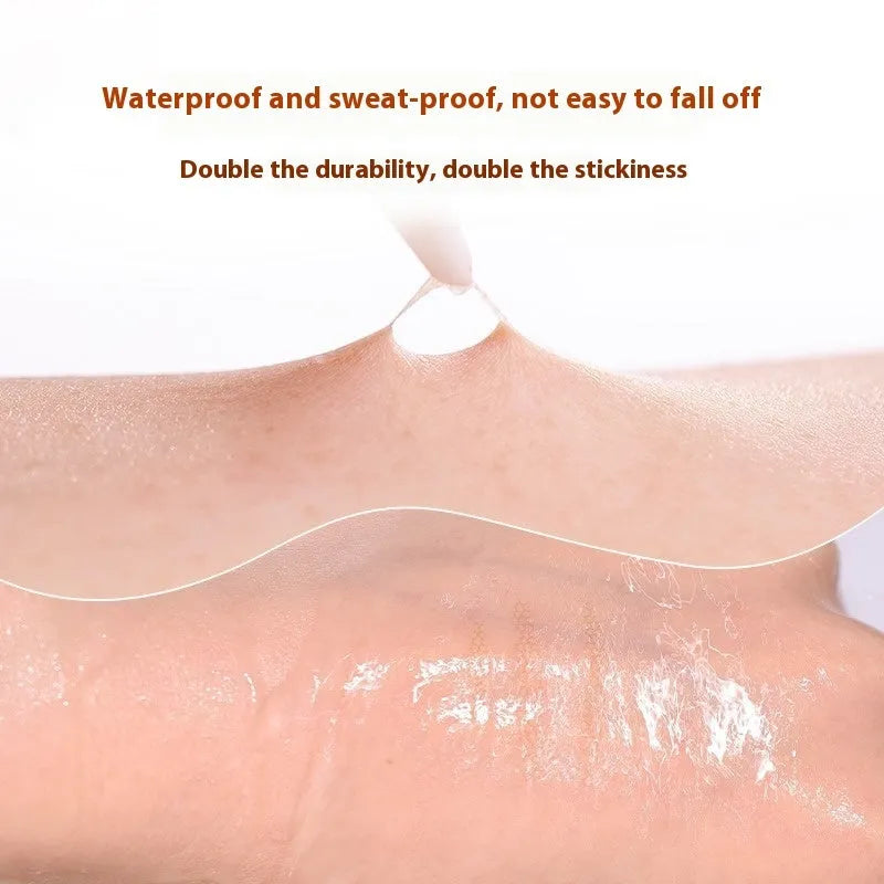 Invisible lace double eyelid stickers in a pack of 120, showing crescent and olive colour options