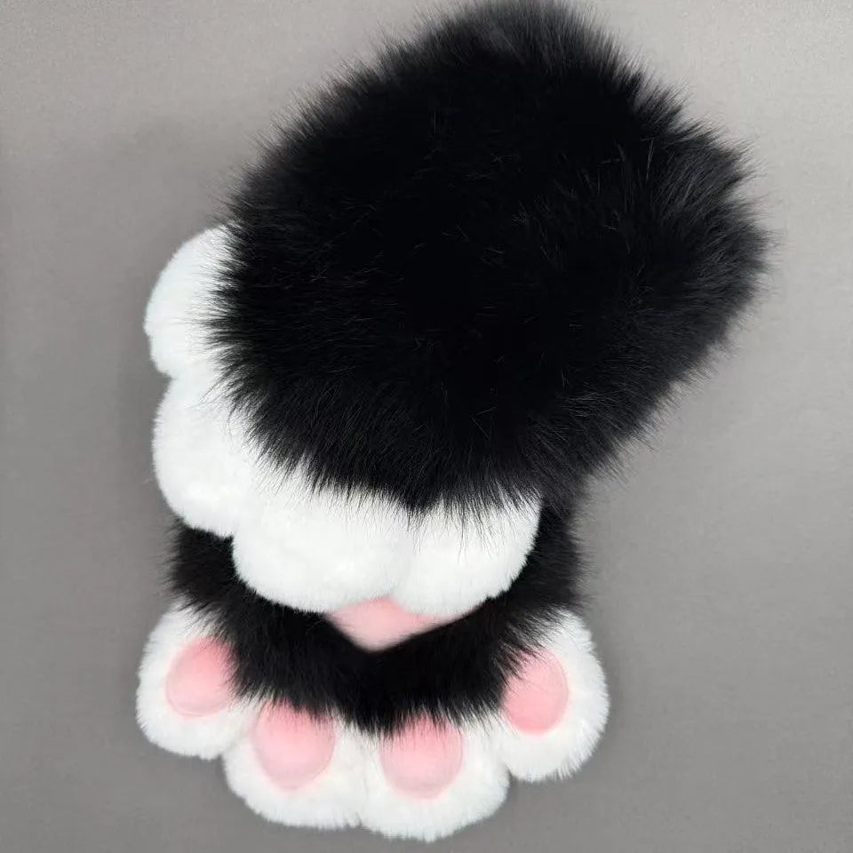 Colourful nylon animal claw cosplay gloves in free size with multiple colour options