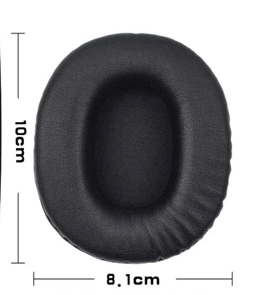 Black PU leather replacement earmuff covers for Sony MDR-1R headphones