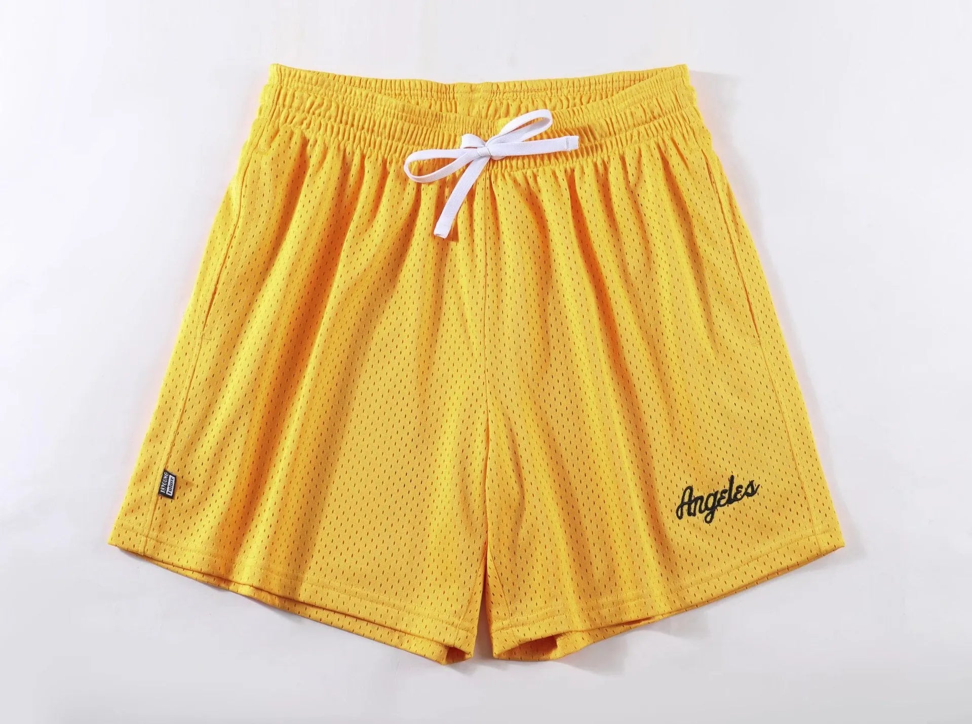 Men's personalised double-layer mesh shorts in various colours showing sport and leisure styling