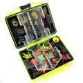 Upgraded rock fishing accessory box containing 184 pieces of tackle across 24 types for sea fishing.