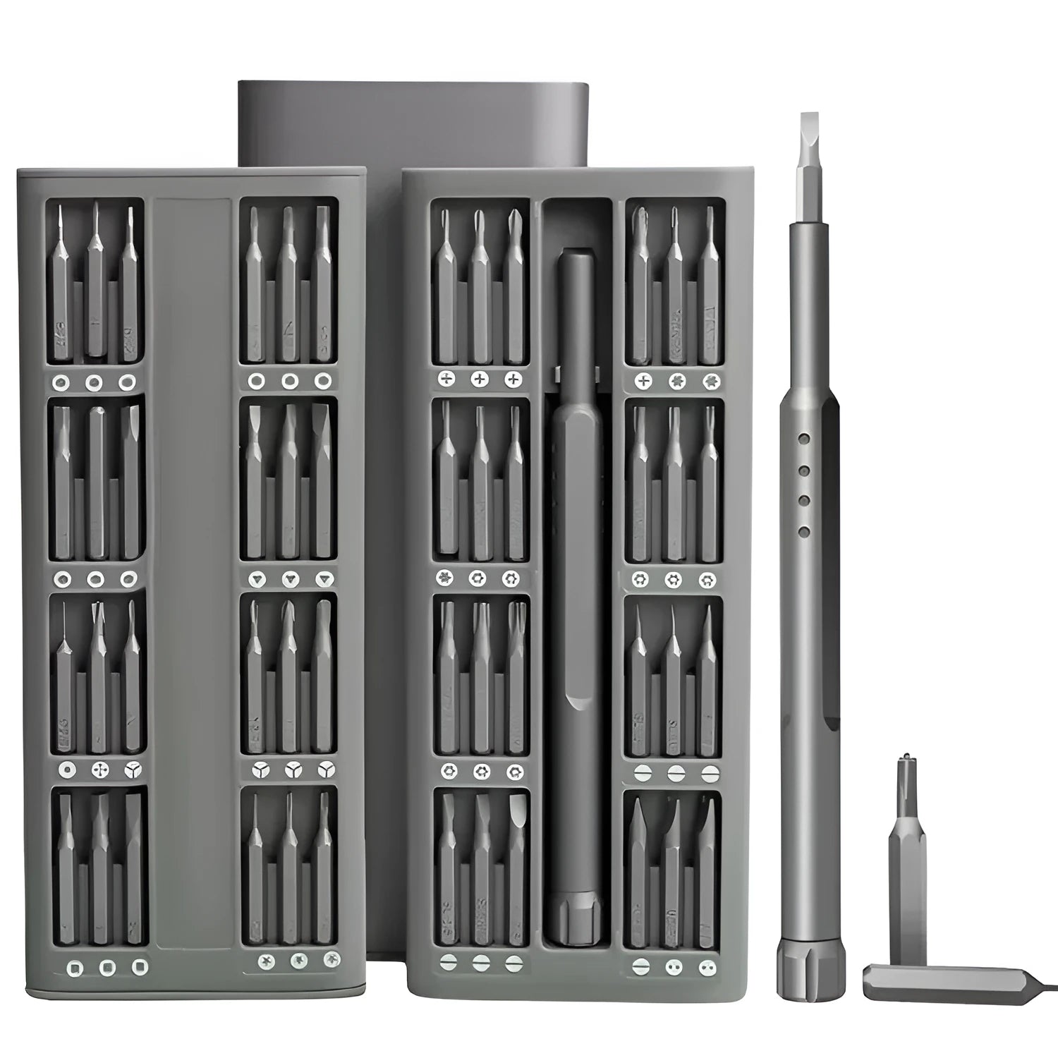 49-in-1 magnetic screwdriver set with cross and flathead bits for mobile phone repair