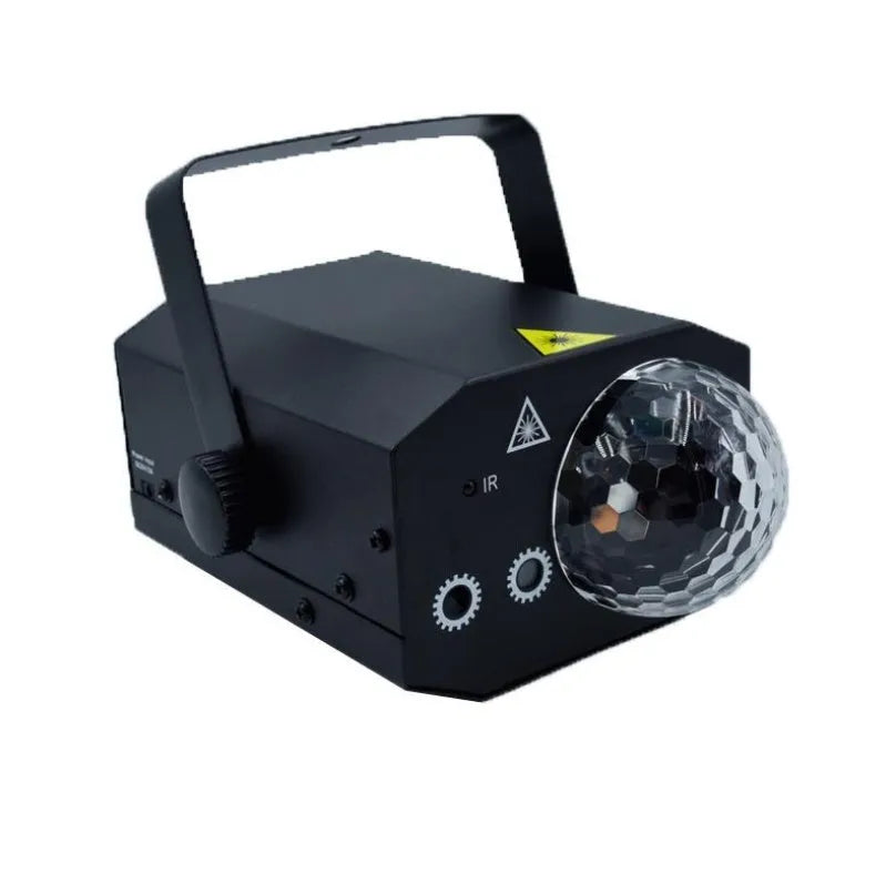 LED laser magic fan stage lighting equipment in black or white with remote control