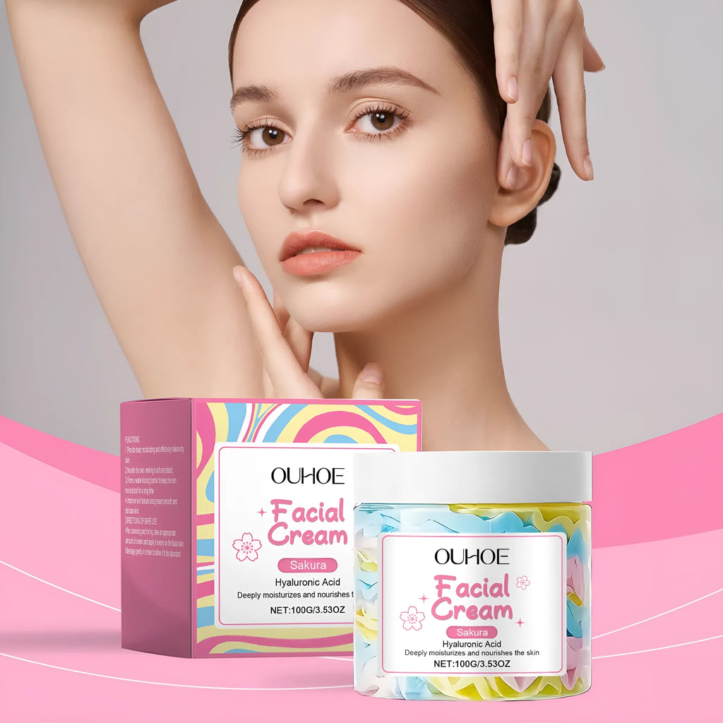 Japanese Sakura Butter Cream 100g jar moisturiser with hyaluronic acid and cherry blossom extract