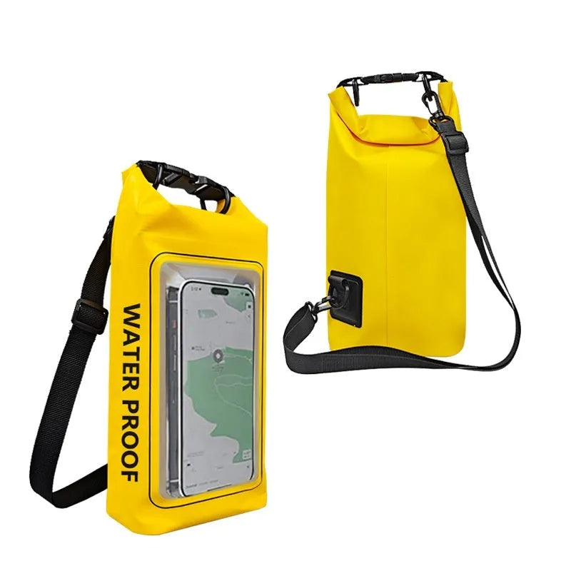 2L crossbody waterproof PVC bag for mobile phones in multiple colour options