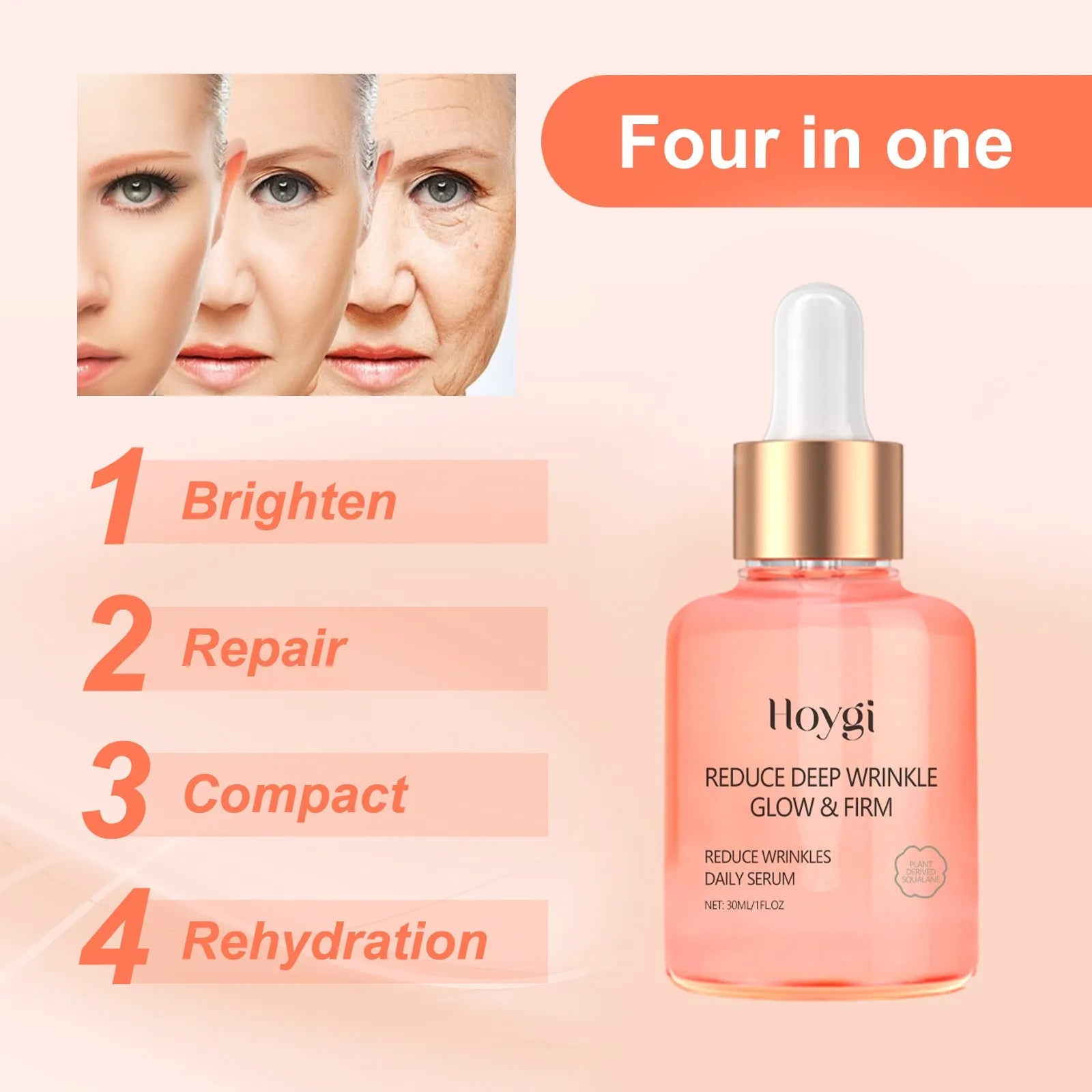 30ml rose essential oil in 3.8x3.8x8.6cm container for skin brightening and wrinkle smoothing