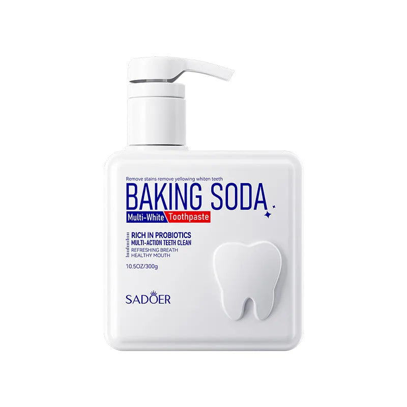 SADOER Baking Soda Probiotics Toothpaste 300g tube for stain removal and teeth cleaning