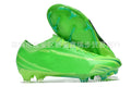 Men's low-top football shoes with knitted upper, rubber sole, and FG studs for grass pitches.