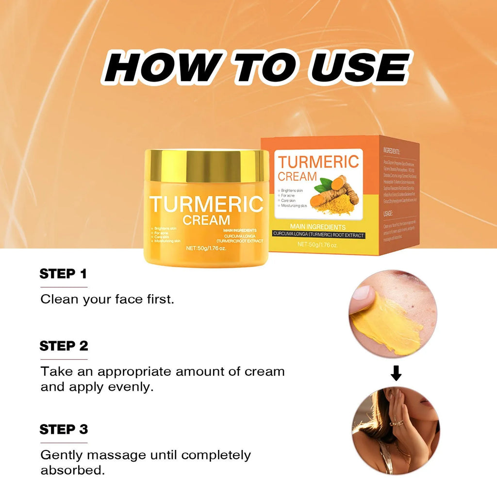 50g brightening moisturising cream jar with vitamin C and hyaluronic acid for facial hydration