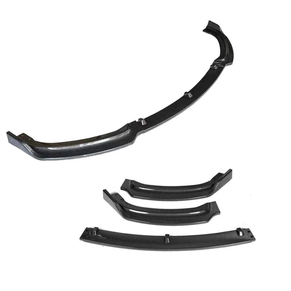 Bright black front bumper lip spoiler for BMW 3 Series F30 F35 models