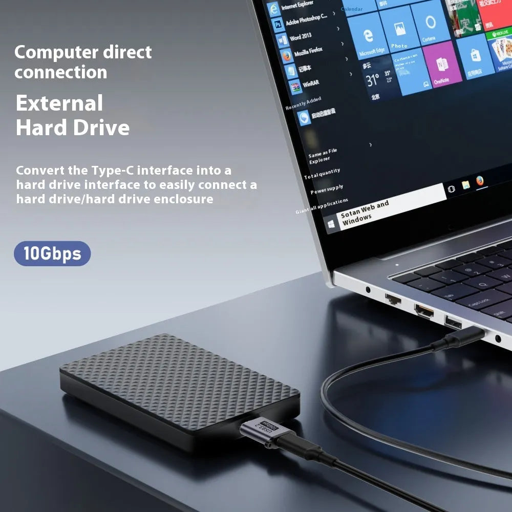 USB AM to Micro-B adapter cable for connecting older devices to modern computers