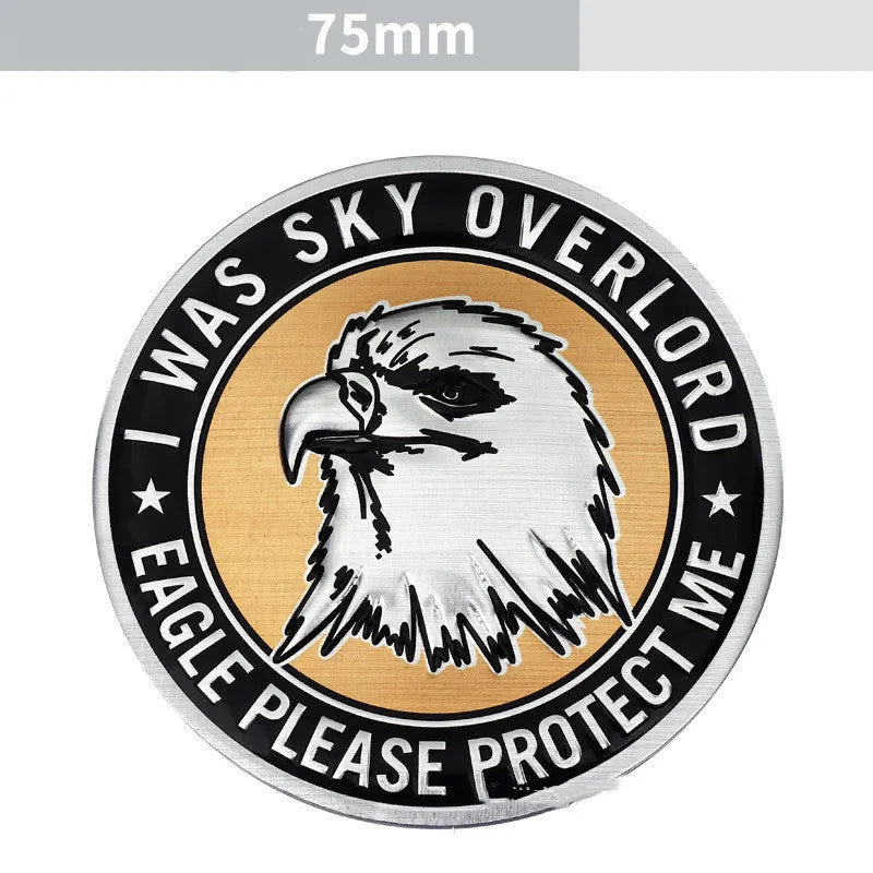 Aluminium car body sticker with animal design for vehicle customisation