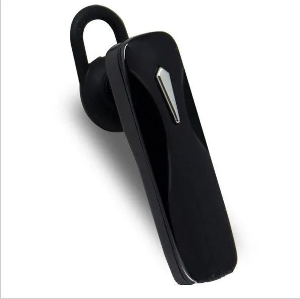 M163 Bluetooth car headset showing control buttons for calls, volume, and selfie remote