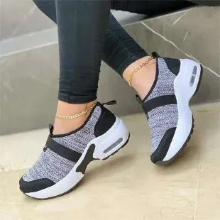 Women's lightweight mesh sneakers in multiple colours with round toe and non-slip rubber soles