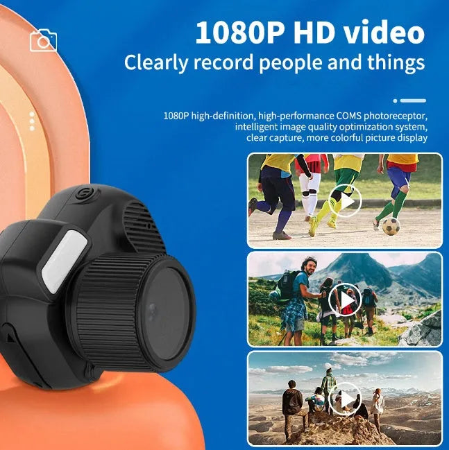 Black Y3000 HD outdoor sports camera with small LCD screen on front.