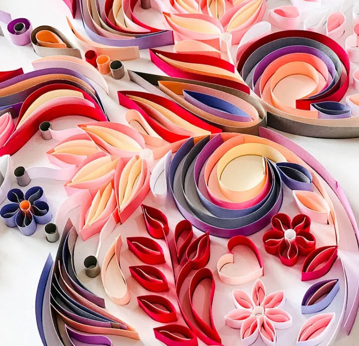 20 inch butterfly quilling paper craft kit with complete tools for handmade wall hanging ornament