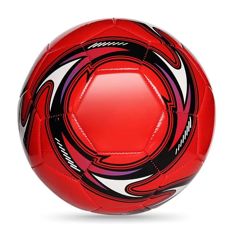 Machine seam PVC training football in multiple sizes and colour designs including Red Dragon Roll pattern