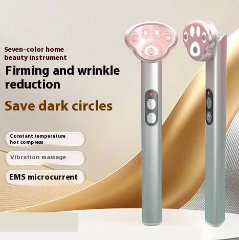 Gradient pink Cat's Paw Eye Beautification Instrument with micro-current vibration massage function