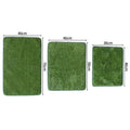 Green washable dog turf training pad with plastic grass on rubber base