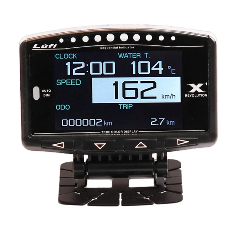 X1 English version automotive OBD diagnostic instrument with LED display and metal construction