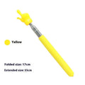 Retractable stainless steel teaching pointer with colourful tip for classroom reading