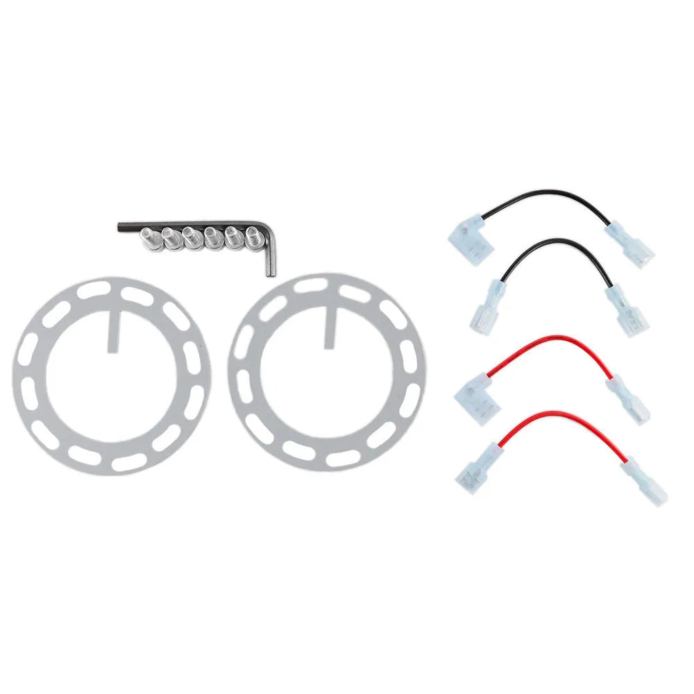 Colourful car steering wheel quick release modification kit with heightening insole and connection base