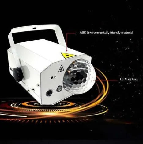 LED laser magic fan stage lighting equipment in black or white with remote control