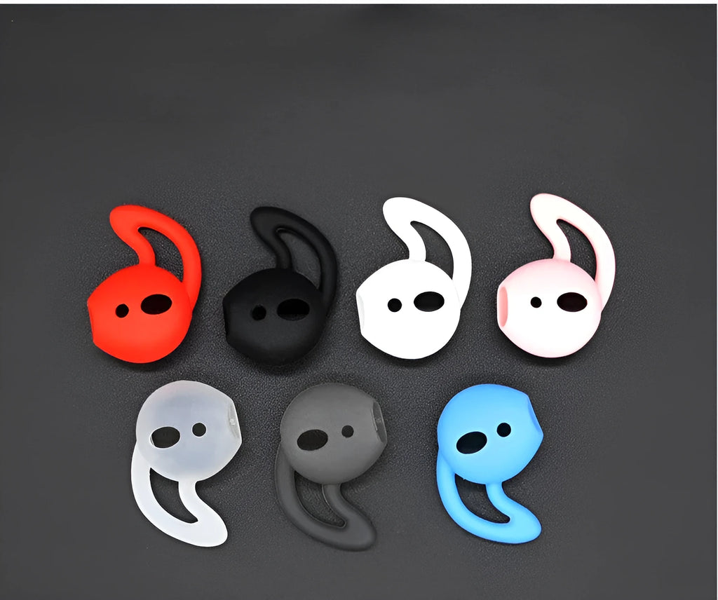 Silicone ear cap for Apple AirPods left ear in black colour