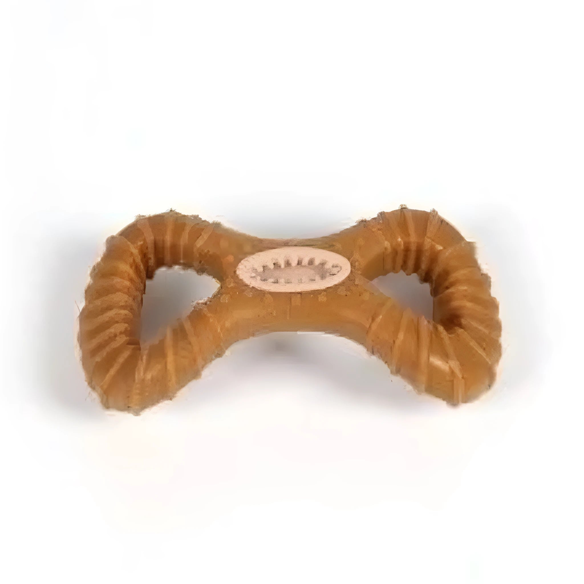 Durable rubber dog chew toy bone in 8-shape and Y-shape configurations for teeth cleaning and interactive play