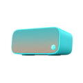 Elf sugar cube AI WiFi speaker in selected colour with front-facing design and compact bookshelf proportions