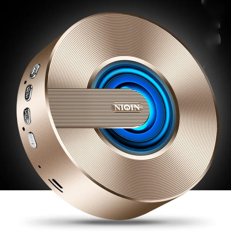Liqin wireless speaker in black with compact design and 3.5mm audio jack
