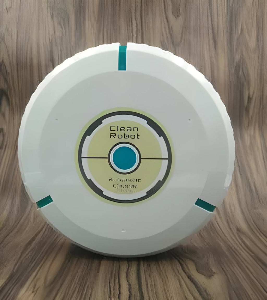AC robot vacuum cleaner automatic sweeping machine in black or white with 23cm diameter