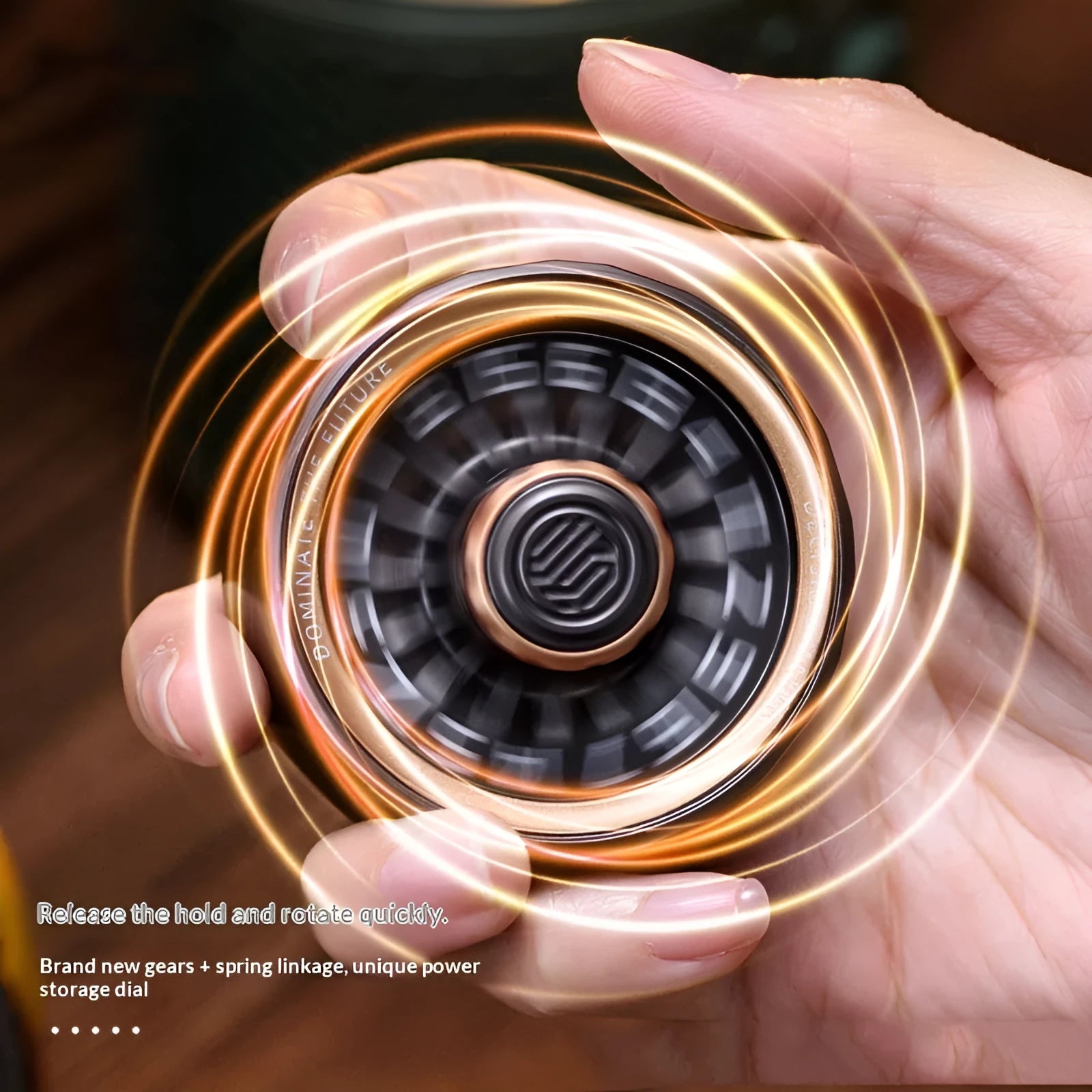 Starloop zinc alloy rotating fidget spinner with star ring turntable design in gift box