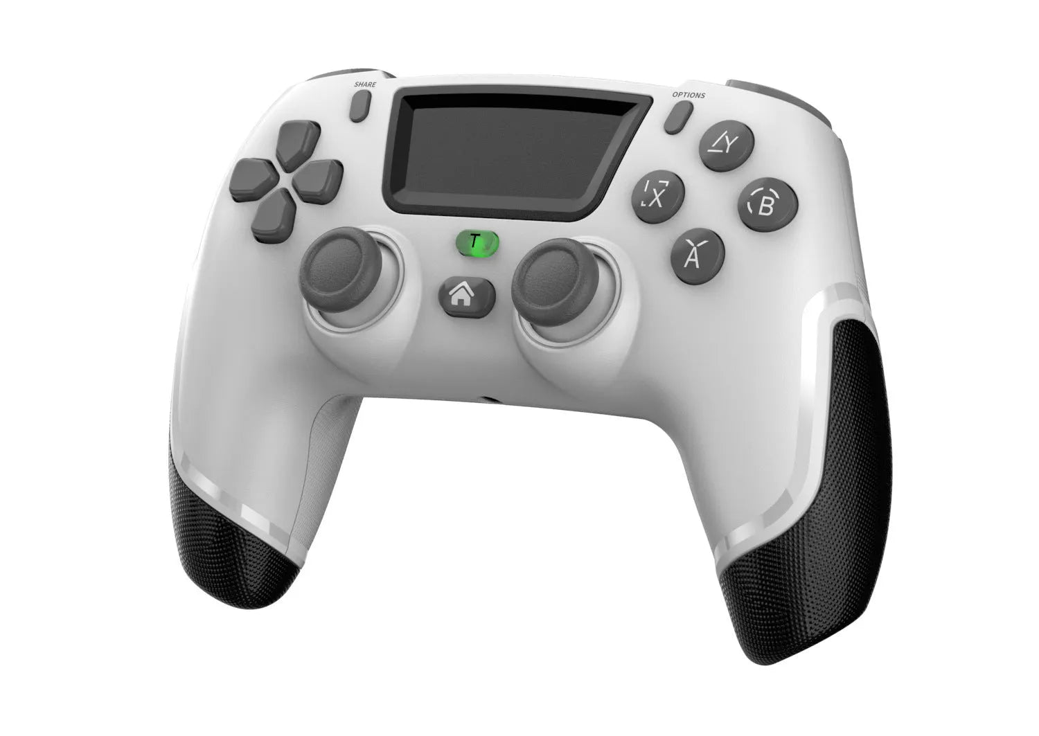 Fruit green wireless Bluetooth game controller for PS4, PC, Switch, Android, and iOS with vibration and force feedback